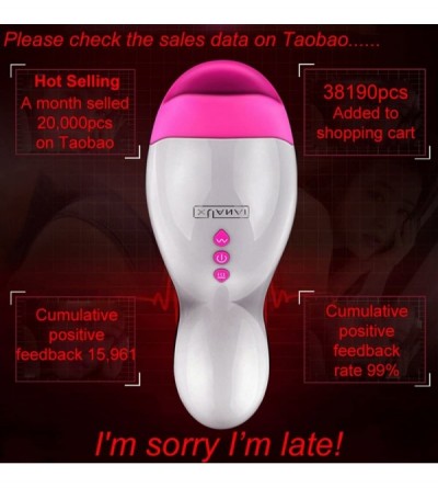 Male Masturbators Electric Male Masturbation Oral Sex Cup for Small or Average Dick- Automatic Heating 12 Vibrations Recharge...