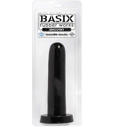 Anal Sex Toys Rubber Works 5" Smoothy Dong- Black - Black - C0112Q5ICM7 $10.39