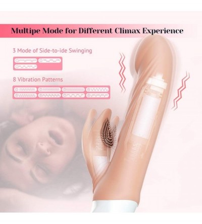 Vibrators Rabbit Vibrator Sex Toy for Slipping Clitoris Stimulation & G Spot Vagina Deep Penetration with 8 Vibration Pattern...