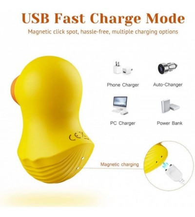 Vibrators Mr Duckie Clitoral Sucking Vibrator for Clit Nipple Stimulation with 7 Suction Levels- Souvenir for Lovers- Recharg...