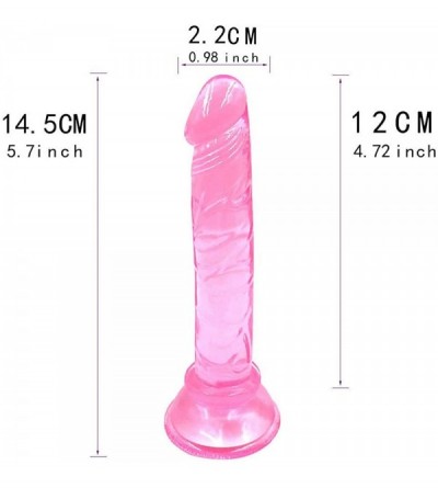 Dildos Dildo Massager Vagina Massager Suction Cup Masturbator Waterproof Adult Sex Toy for Women - Pink - C318QYM7ZEX $6.14
