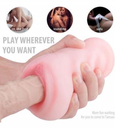 Male Masturbators Male Masturbator Pocket Pussy 3D Realistic Textured Tight Vagina Stroker- Adult Man Masturbation Cup Flexib...