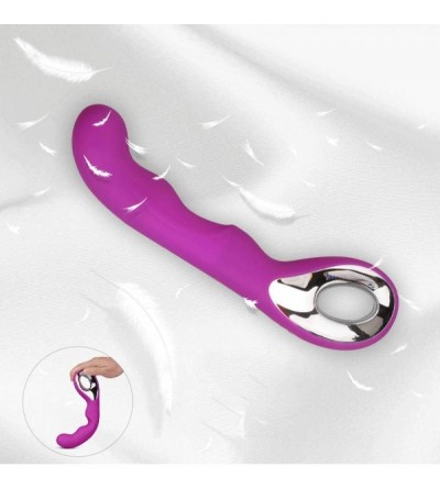 Vibrators Waves G Spot Vibrator for Anal Vagina Clitoris Stimulation with 10 Vibration Patterns- Rechargeable Dildo Finger Vi...