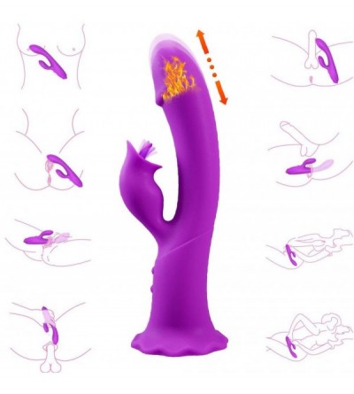 Vibrators Thrusting Tongue Vibrator with Powerful Thrusting Actions 10 Vibration Modes for G Spot Clitoris Stimulation- Water...