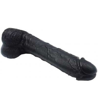 Dildos 16.14 Inch Huge 3 Inch Thick Oversize Realistic Dildo Female Masturbation Massive Adult Toy for Women Couple (Black) -...