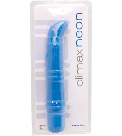 Vibrators Climax Neon Vibrator Waterproof- Electric Blue- 7.5 Inch - Electric Blue - CW11GIYPJA9 $20.18