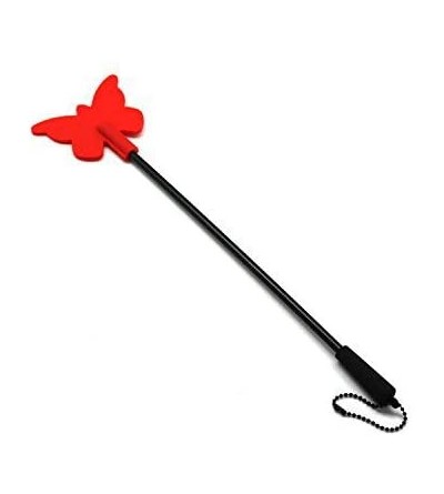 Paddles, Whips & Ticklers Silicone Riding Crop Horse Whip Spanking with Slapper Butterfly Shape Jump Bat - Red - CT18GNYRR0X ...