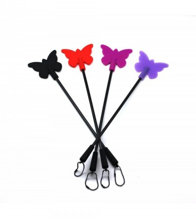 Paddles, Whips & Ticklers Silicone Riding Crop Horse Whip Spanking with Slapper Butterfly Shape Jump Bat - Red - CT18GNYRR0X ...