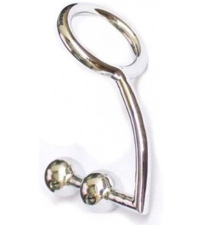 Anal Sex Toys Anal Plug & Cock Ring" Metal Steel Hook Bondage SM BDSM Chrome Butt As Valentine's Day Gift - CK11GMM72HV $20.30