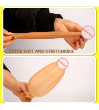 Penis Rings Realistic Penis Extension Cock Sleeve Reusable Silicone Penis Enlarger Condom for Men Dildo Enhancer Couple Sex T...