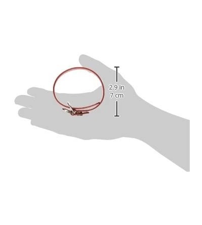 Penis Rings Cock Ring Leather D-Ring with Snap Release- Red - C41137Q4K0H $14.42