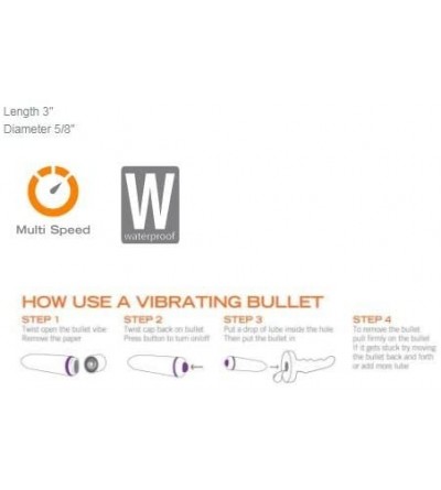 Vibrators Sex/Adult Toys 3-Speed Original Bullet Vibrator - Multi-Speed Waterproof Cordless Vibrating Bullet Perfect for Vibr...