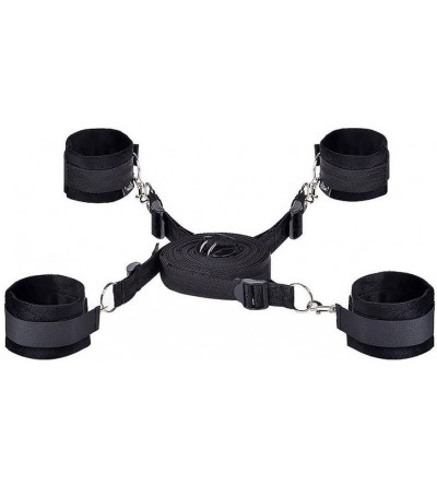 Restraints Hy-Fung Fetish Under Bed Restraint Kit with Hand Cuffs Ankle Cuff Goggles Bondage Kit Collection For Male Female C...