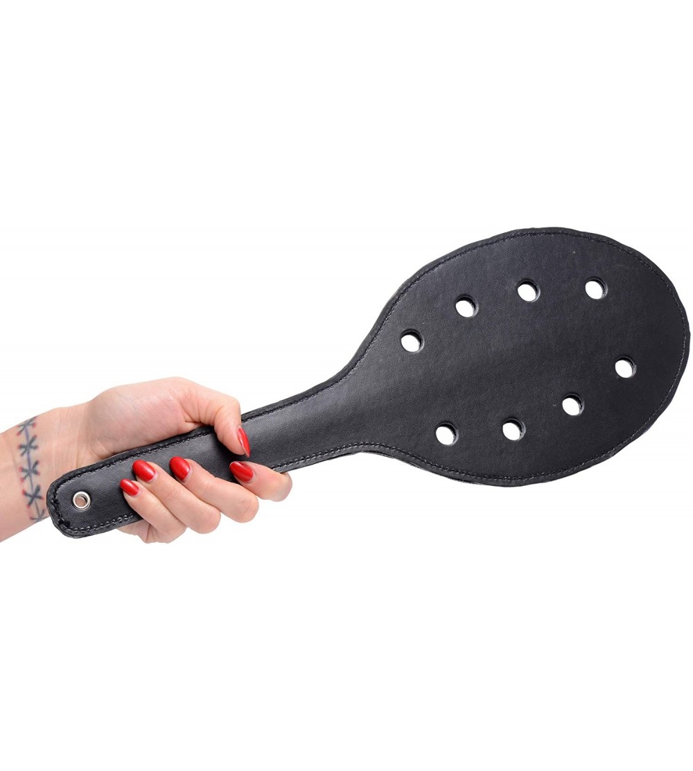 Paddles, Whips & Ticklers Deluxe Rounded Paddle with Holes - CH12NH9U7CQ $9.91
