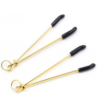 Nipple Toys Gold Tone SM Nipple Clamps Restraints for Sex - CA18EY9CN4O $24.25