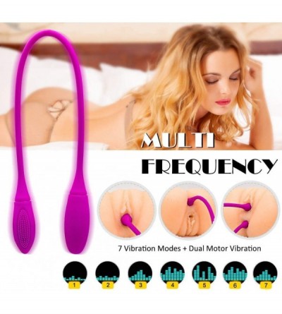 Vibrators G-spot Clitoral Vibrator with Double Head Vibration Function- Anal Nipple Stimulator with Waterproof Function- Dild...