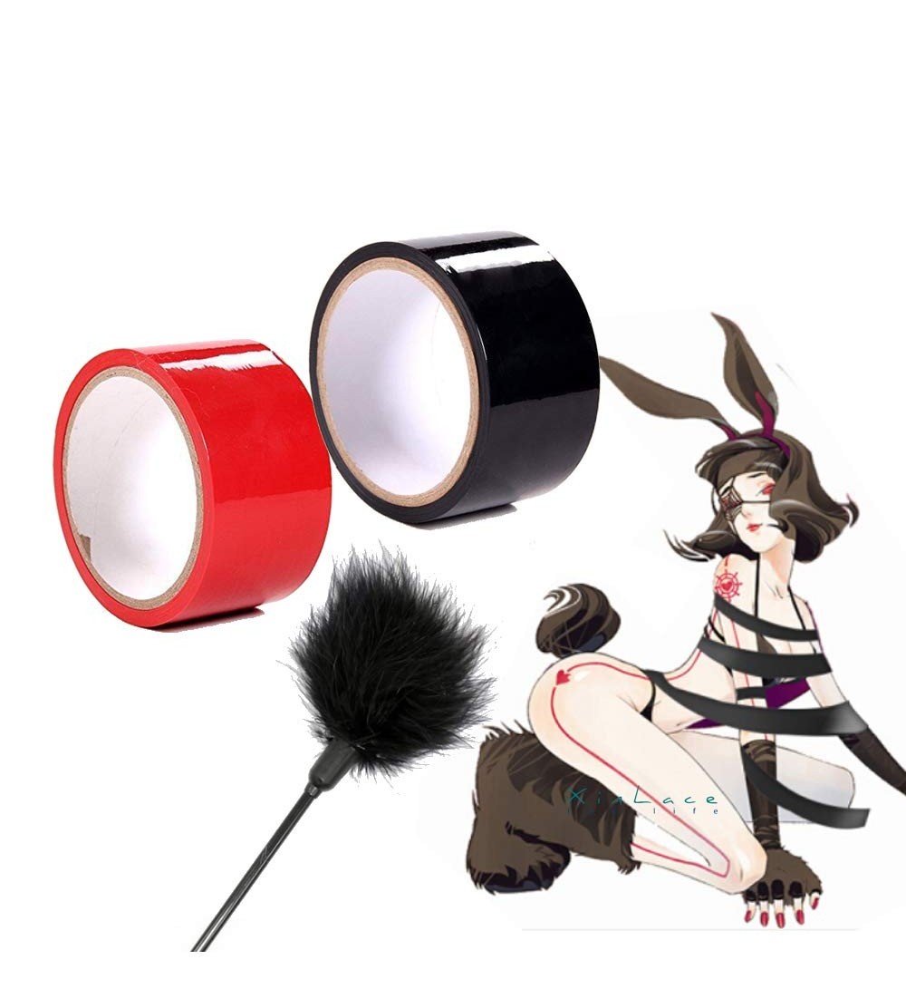 Paddles, Whips & Ticklers Anti-Static Tape- non-Adhesive Tape- Red + Black 2 pieces Tape - C5193GD3R8L $6.73