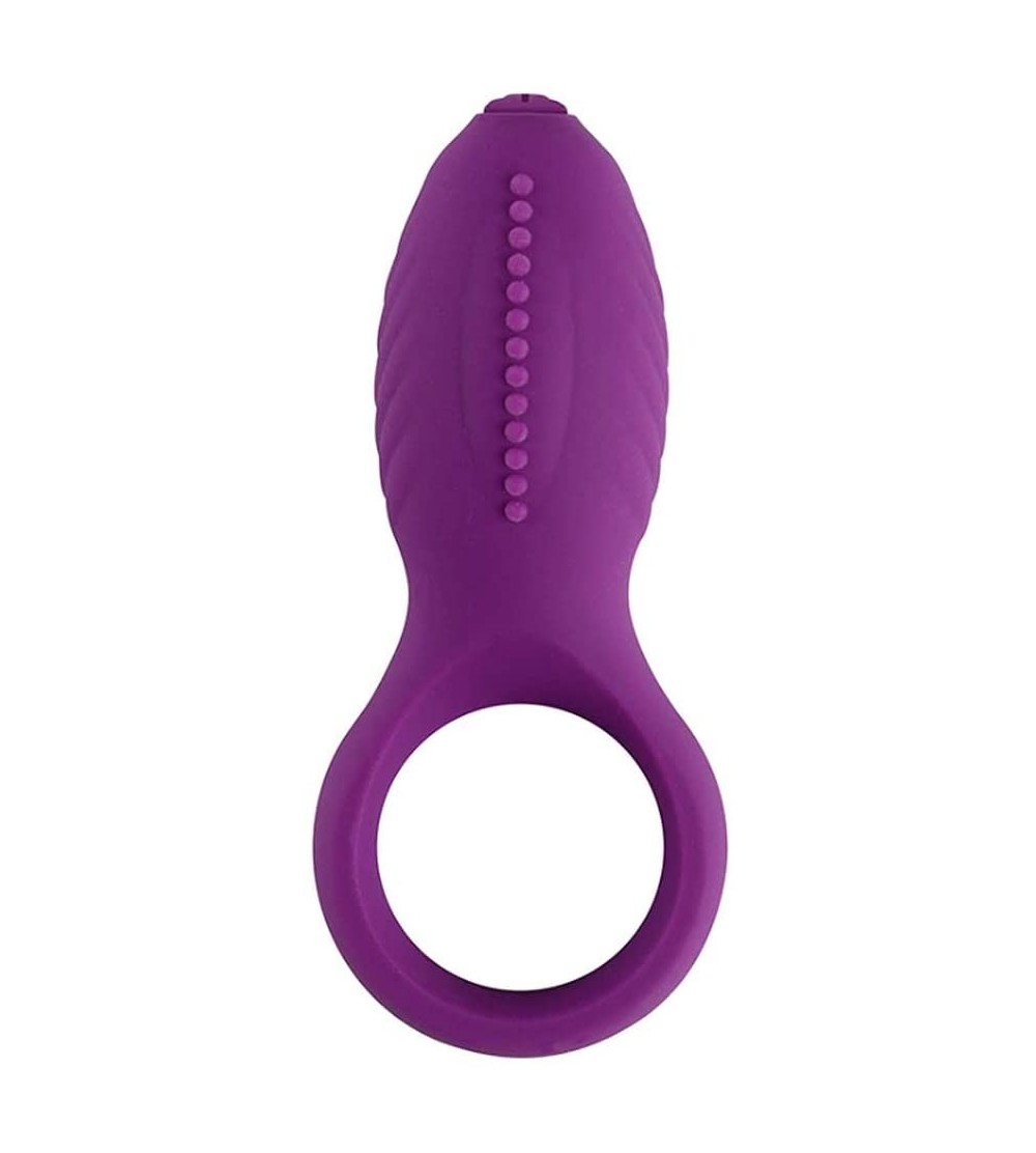 Penis Rings Mini Bat Vibrating Massager Ring Delay Ejaculation Hard Erection Adult Male Massaging Toy - C218AXRD7SN $20.62