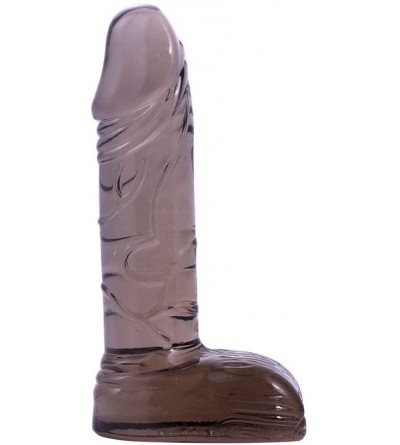 Dildos TPE Realistic Dildo 4.5 Inch Lifelike Penis with Suction Cup Huge Cock Dildo(Black) - Black - CI18LQMXZRA $9.66