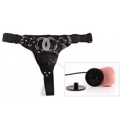 Dildos Vibrating Curved 6.2" Suction Cup Base Cock & Balls with Adjustable Black Harness - Perfect for G-spot or Prostate Sti...