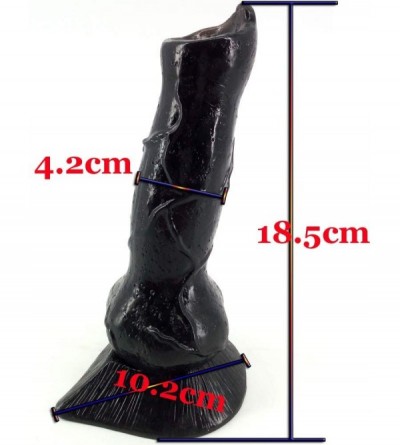 Dildos Wolf Dildo Realistic Animal Penis 7.3" Big Size Cock Anal Plug Sex Toys with Knot for Men-Women - CH18OLW8W3A $10.72