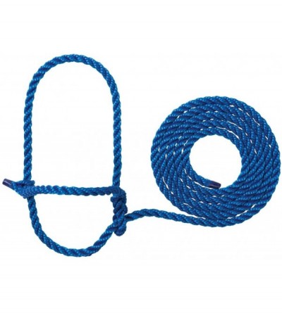 Paddles, Whips & Ticklers Rope Cow Halter - Blue - C6111IIR9LN $22.51