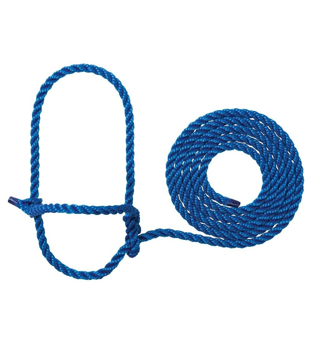 Paddles, Whips & Ticklers Rope Cow Halter - Blue - C6111IIR9LN $11.56