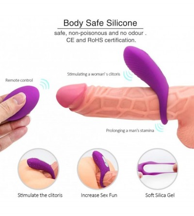 Penis Rings Male Strong Vibranting Toys Sexy Underwear for Men Penisring Ring for Men and Women Shake Rooster Cockring-Silico...