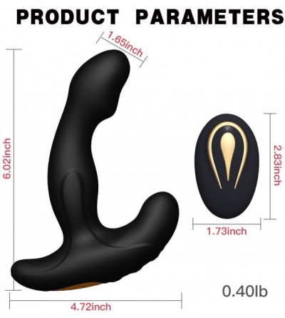 Anal Sex Toys Rotating Anal Vibrator- Silicone Prostate Massager with 12 Modes of Stimulation P spot Butt Plug- G-spot Butter...