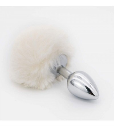 Anal Sex Toys Small Size Butt Plug-Stainless Steel Metal Butt Plug Sexual Anus Rabbit's Tail Anal Sex Toys for Women Fun Sex ...