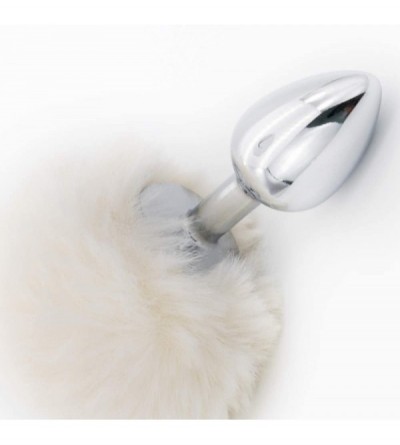 Anal Sex Toys Small Size Butt Plug-Stainless Steel Metal Butt Plug Sexual Anus Rabbit's Tail Anal Sex Toys for Women Fun Sex ...