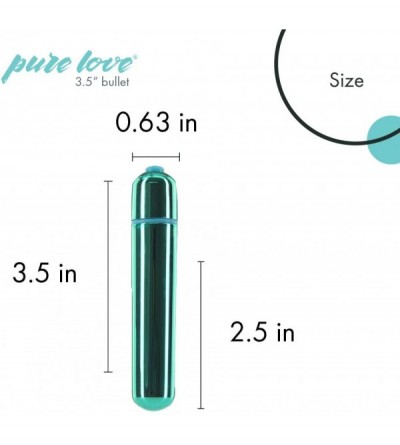 Novelties 3.5 Inch Vibrating Bullet Teal Color- 3 Speed and Waterproof with Simple One Button Speed Control- Adult Sex Toy - ...