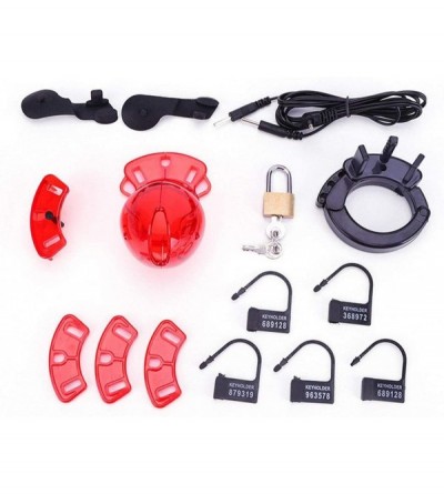 Chastity Devices Electro Stimulation E-Stim Sex Erotic Electric Shock Chastity Belt with Wireless Remote Control- Cock Cage/C...