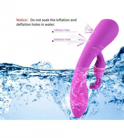 Vibrators Best Inflatable G Spot Rabbit Vibrator Sex Toys for Women Pussy Clitoral Stimulation with Bunny Ears Vibrating Dild...
