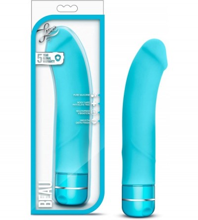Vibrators 8" Platinum Silicone Curved Vibrating Dildo - Waterproof - G Spot Stimulating Vibrator - Sex Toy for Women - Sex To...
