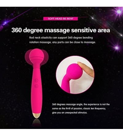 Vibrators Massage AV Sticks Handheld Massagers Body Massager 10 Speed Vibration USB Rechargeable Waterproof Silicone Products...