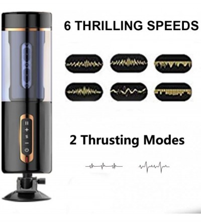Male Masturbators Male Masturbator Powerful Thrusting Fully Automatic Stroker Multiple Modes Electric Masturbation Cup 3D Rea...