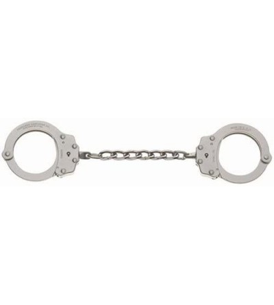 Restraints Company Chain Link Handcuff (6-Inchs Between Cuffs)- Nickel Finish - CY11BPI9WWZ $75.77