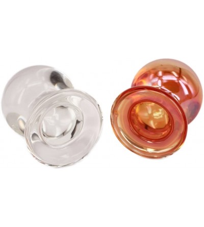 Anal Sex Toys Anal Trainer Butt Plugs NOT for Beginners- Glass Anal Sex Toy Butt Plugs (Clear) - CF1845NMUZI $12.09