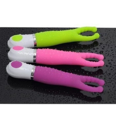 Vibrators Pink/Green/Purple Nipple Stimulator Breast Vibrator- 7 Functions Silence Clitoral Stimulator Massager- Sex Toys for...