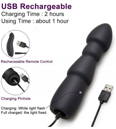 Anal Sex Toys Alona Vibrating Prostate Massager- Remote Control Butt Plug for Male with Suction Cup- Rechargable Waterproof H...
