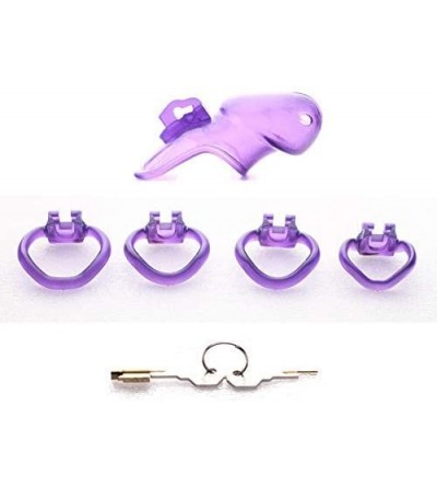 Chastity Devices Holy Trainer V3 Device Cage with 4 Size Massager Ring Belt Products - C618S5REGLT $11.09
