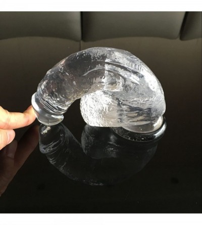 Dildos Secret Packing- Liquid Realistic Crystal Transparent Silicone Softness Dildo- With Suction Cup Huge Cock Anal Dong for...