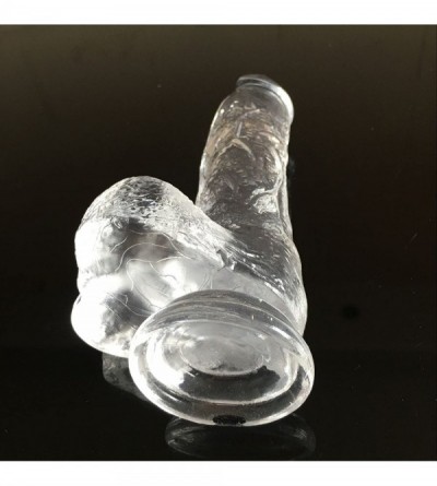 Dildos Secret Packing- Liquid Realistic Crystal Transparent Silicone Softness Dildo- With Suction Cup Huge Cock Anal Dong for...