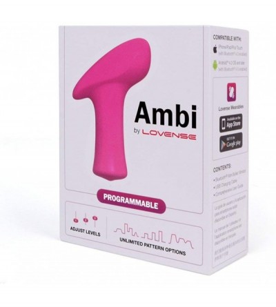 Vibrators Ambi Bullet Vibrator- Small and Discreet Powerful Stimulator with Long Distance Bluetooth Wireless Control- Hammer ...