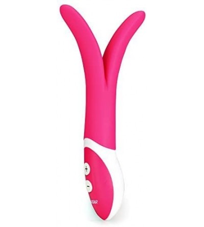 Vibrators Double Bifurcation Multi-Speed Massager- Wireless Waterproof- Power Vibrator Wand Massager (Pink) - Pink - CB187N78...