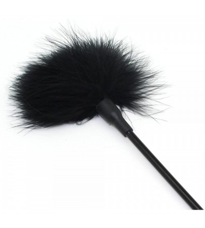 Paddles, Whips & Ticklers Riding Crop with Tickler Feather Sex Flirting Spanker Adult Toy Red- Black - CD120918913 $11.19