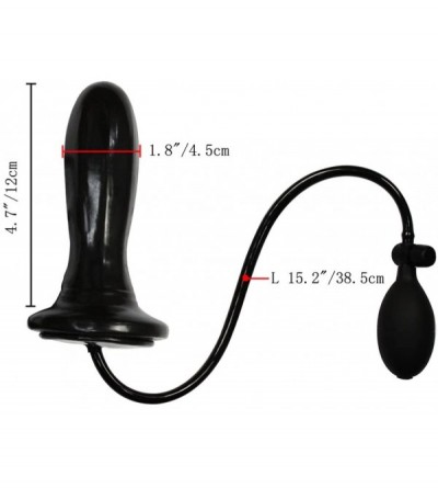 Anal Sex Toys Latex Women Butt Plug Panties Rubber Expand Inflatable Blimp Plug Mas-turbatoranal Tail Erotic Underwear - Blac...