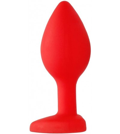 Anal Sex Toys Diamond Heart Butt Plug - Regular - Red - CA18X23ITLA $10.24