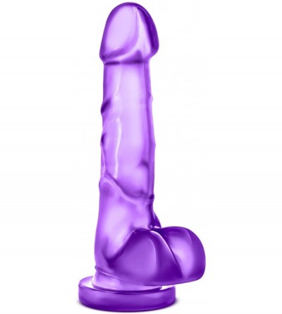 Anal Sex Toys 7.75" Soft Realistic Feel Dildo - Cock and Balls Dong - Suction Cup Harness Compatible - Sex Toy for Women - Se...